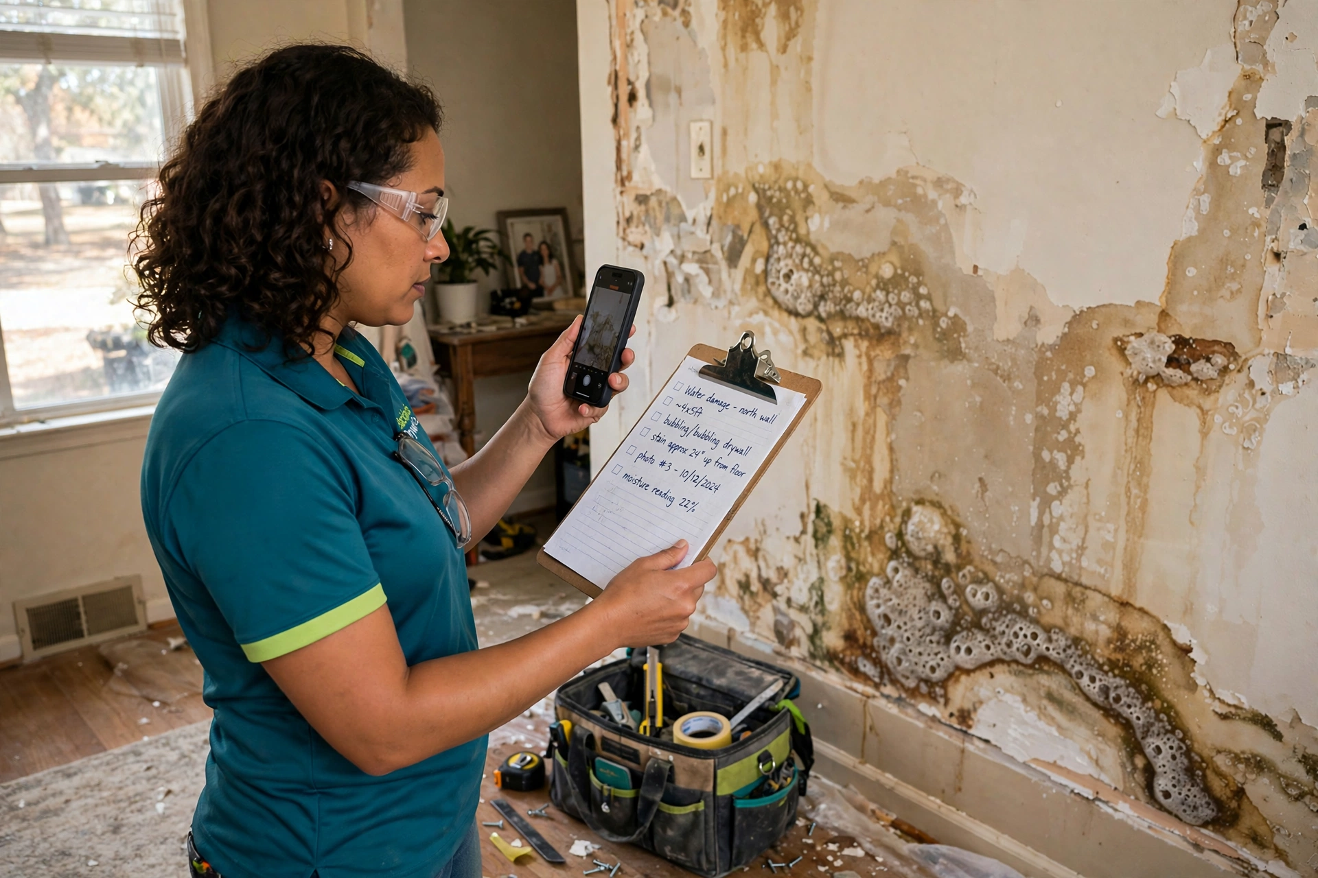 Insurance Claims for Water Damaged Drywall: The Full Process, Start to Payout