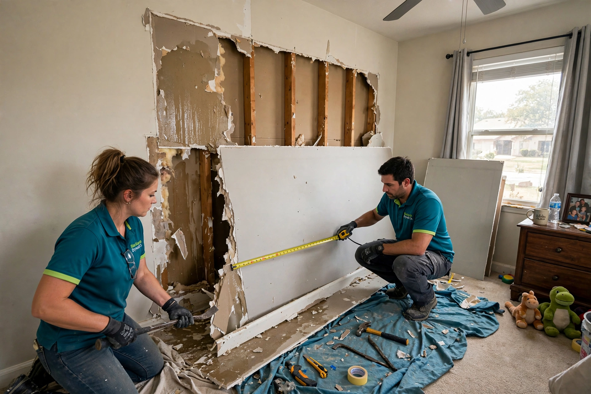 Patch or Full Sheet? How Pros Decide How Much Drywall to Replace After Water Damage